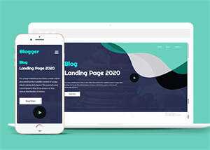 美食自媒体博客类网页模板源码 - 项目资源网