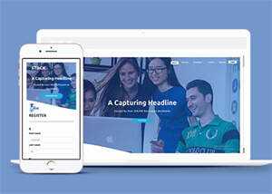 宽屏企业代理记账网站模板源码 - 项目资源网