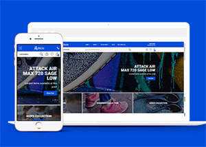 宽屏时尚运动鞋购物类网站模板 - 项目资源网