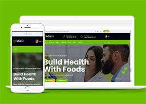 绿色有机食品农产品网站模板下载 - 项目资源网