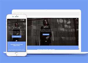 宽屏时尚女性服装展示网站模板 - 项目资源网