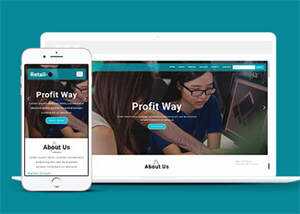 简洁企业人才培训网站模板源码 - 项目资源网