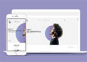 白色简洁设计师网站模板下载 - 项目资源网