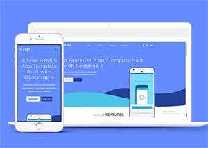 Bootstrap4手机APP网站模板源码 - 项目资源网