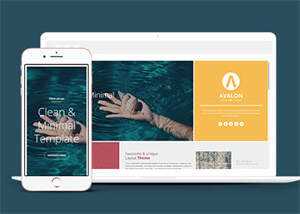 宽屏多色块布局网站模板下载 - 项目资源网