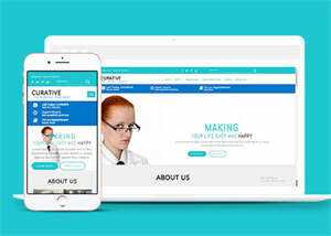 蓝色清新医院网页模板下载 - 项目资源网