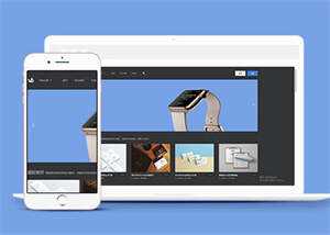PPT素材下载类网站前端模板下载 - 项目资源网