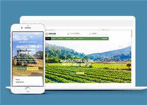 宽屏农业生产项目html模板下载 - 项目资源网