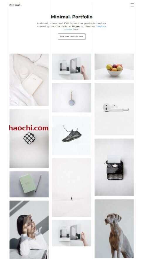 设计服务公司作品宣传网站HTML模板 - 项目资源网