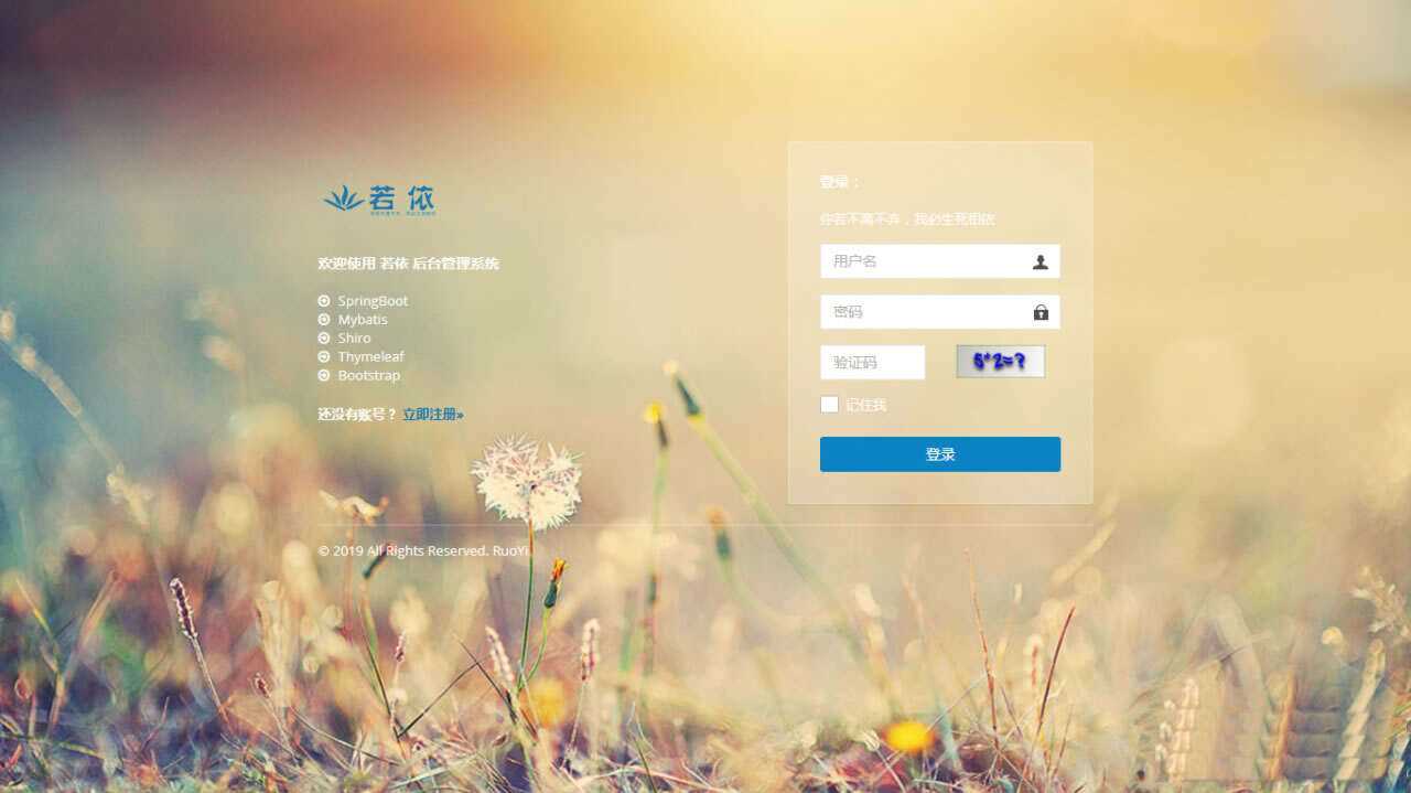 图片[4] - RuoYi若依管理系统最新版 基于SpringBoot的权限管理系统 - 项目资源网