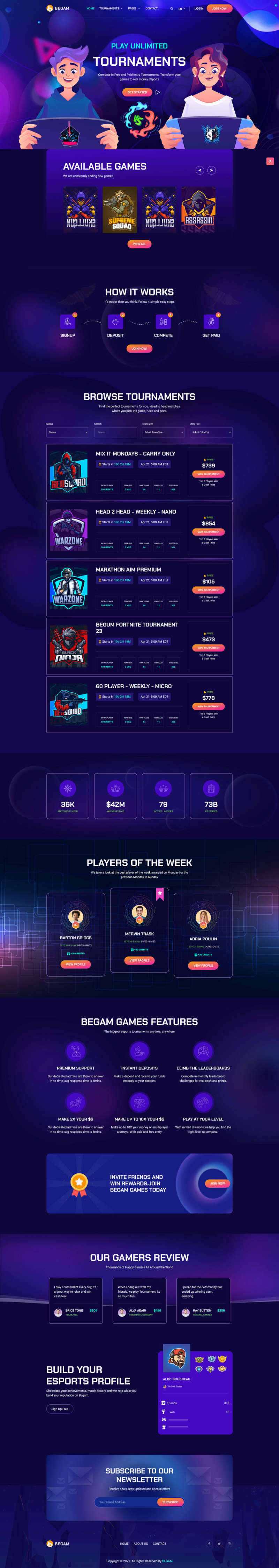 响应式的电子游戏产品销售平台HTML模板 - 项目资源网