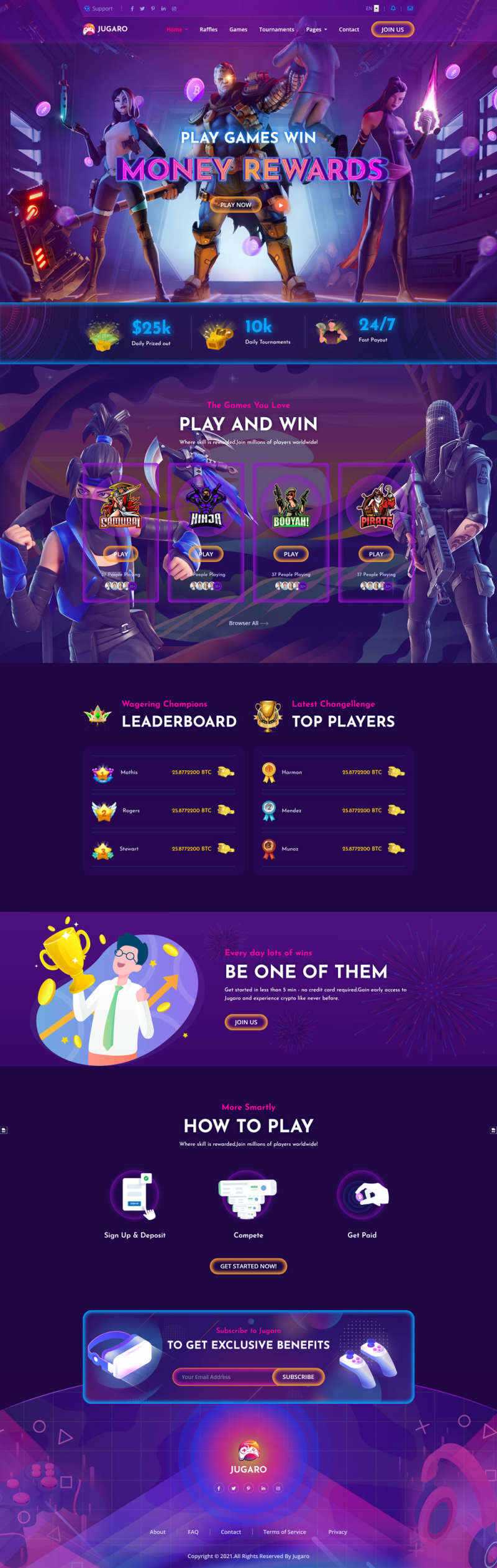 bootstrap响应式电子竞技游戏官网HTML模板 - 项目资源网